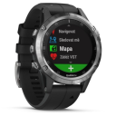 Garmin Fenix 5 Plus Silver, Black Band.Picture2